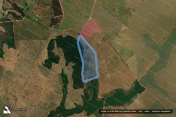 Imagem de satélite de FAZENDA KURUE - Parcela 2 em São Gabriel do Oeste - MS