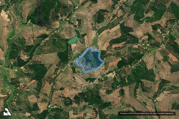 Imagem de satélite de Sítio Santa Clara - GLEBA 2 em Santa Rita do Itueto - MG