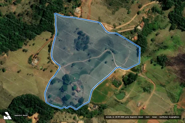 Imagem de satélite de Fazenda Boa Vista - Parte 1 em Ouro Branco - MG