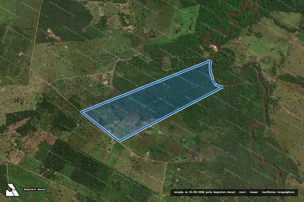 Imagem de satélite de Lote 24 - PA Barra Bonita - Lote 24 em Carmolândia - TO