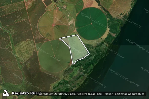 Imagem de satélite de Fazenda Santa Ofélia - Gleba B - Área 06 - Parte 02 em Selvíria - MS