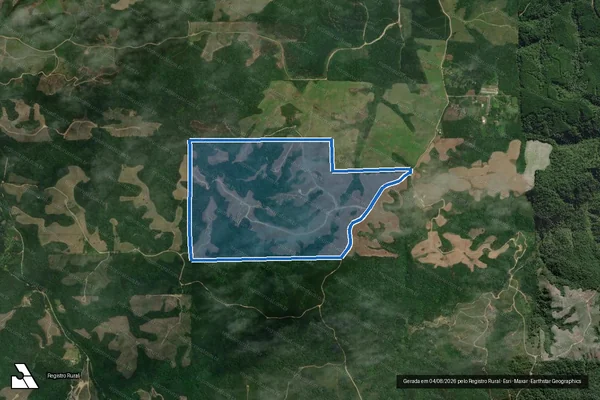 Imagem de satélite de Fazenda Ruhr - Parte 1 em Rio Negrinho - SC