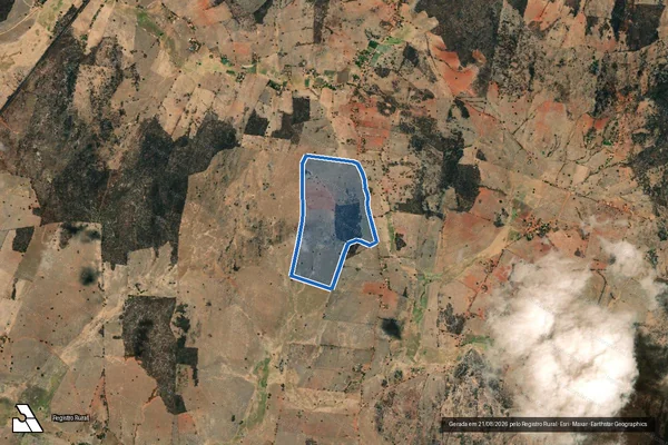 Imagem de satélite de Fazenda Poço Grande - Parte 1 em Porteirinha - MG