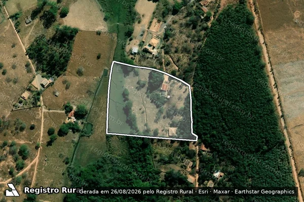 Imagem de satélite de LUGAR DENOMINADO - LAGOA em Divinópolis - MG