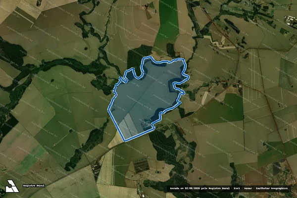 Imagem de satélite de Fazenda Santa Maria ? Área C - Parte 1 em Aral Moreira - MS