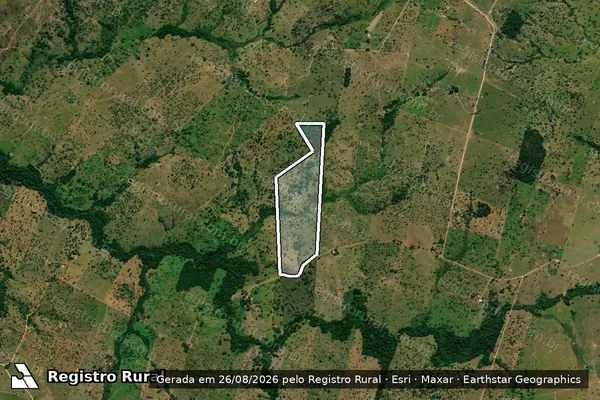Imagem de satélite de SÍTIO NOSSA SENHORA APARECIDA - Parte 1 em Vale de São Domingos - MT