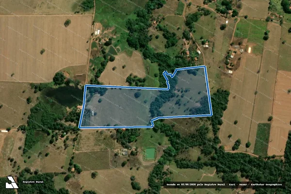 Imagem de satélite de FAZENDA CORDEIROS - Gleba 01 em Itaberaí - GO