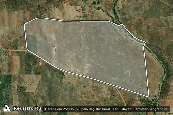 Imagem de satélite de FAZENDA LIMOEIRO - FAZENDA EDMUNDO em Euclides da Cunha - BA