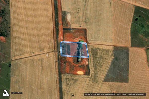 Imagem de satélite de FAZENDA SÃO JOÃO - Parte 1 em São João da Paraúna - GO