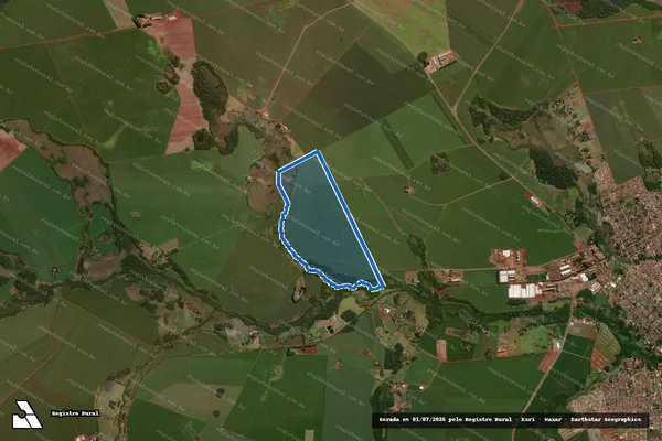 Imagem de satélite de Fazenda Granja Noroeste-Parte VIII - Fazenda Granja Noroeste-Parte VIII em Maracaju - MS