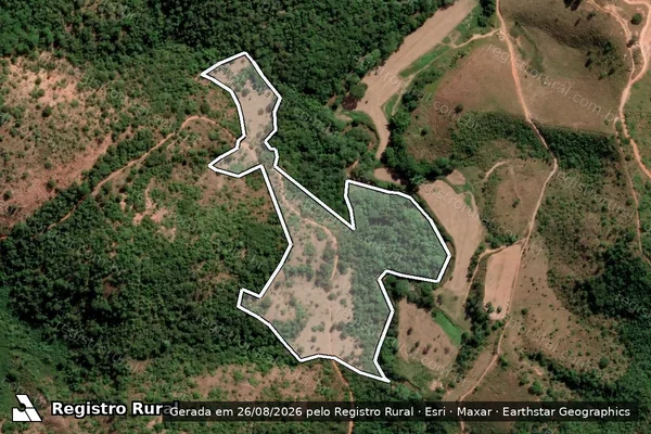 Imagem de satélite de Fazenda Esperança - Parte 3 em Teófilo Otoni - MG