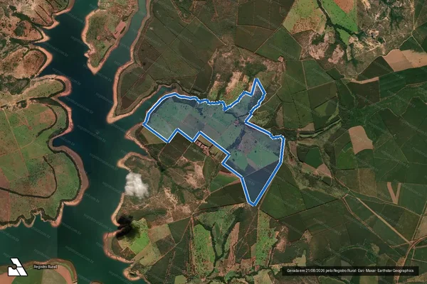 Imagem de satélite de FAZENDA RIACHÃO DAS TRES MARIAS, GLEBA 01 - 001 em Felixlândia - MG