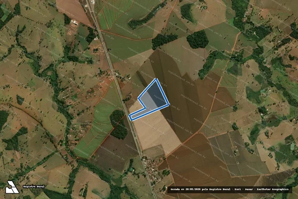 Imagem de satélite de FAZENDA SÃO JOSÉ E RIBALTA - GLEBA 02 em Inhumas - GO