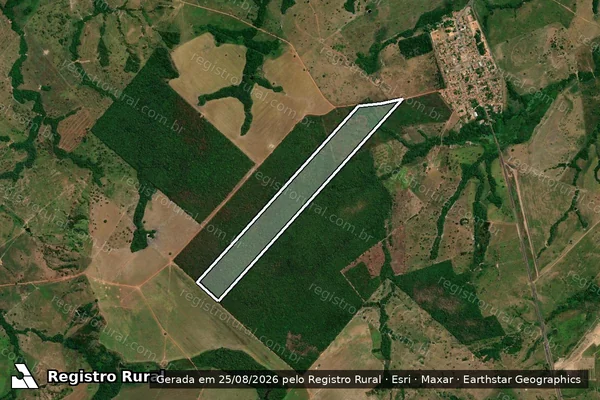 Imagem de satélite de FAZENDA SÃO PEDRO - Parte 2 em Piraquê - TO