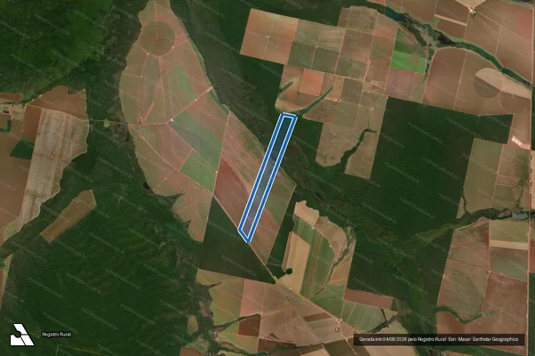 Imagem de satélite de Fazenda Nova II - Parte 1 em Ribeirão Cascalheira - MT