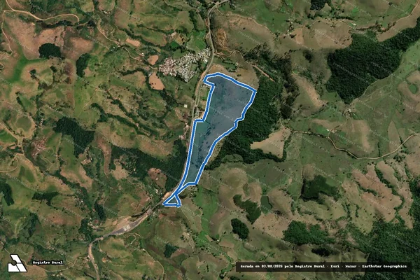 Imagem de satélite de FAZENDA FORTALEZA - Parte 2 em Muriaé - MG
