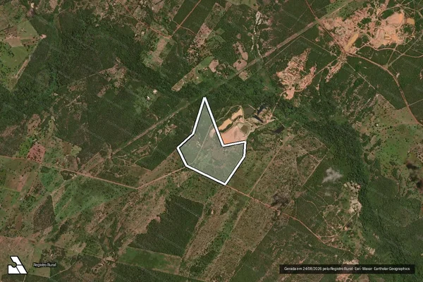 Imagem de satélite de ESTÂNCIA SANTA LUZIA - Parte 1 em Nossa Senhora do Livramento - MT
