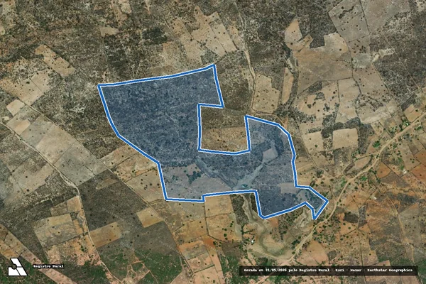 Imagem de satélite de FAZENDA AÇUDE DOS COSTAS - Parte 1 em Betânia - PE