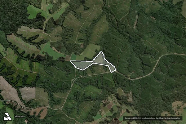 Imagem de satélite de Fazenda Butiá II – Área 02 / Única em Itaiópolis - SC