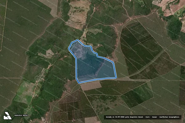 Imagem de satélite de FAZENDA SÃO JOSÉ ? GLEBA 04 - Parte 1 em Virgem da Lapa - MG