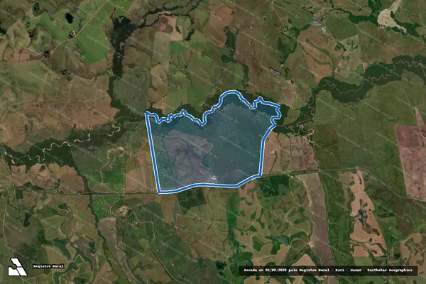 Imagem de satélite de Fazenda Santa Catarina em Cacequi - RS