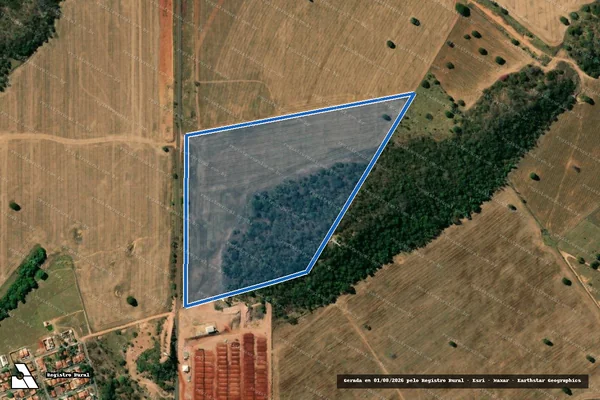 Imagem de satélite de FAZENDA ÁGUA LIMPA - 001 em Jandaia - GO