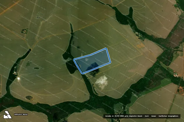 Imagem de satélite de Fazenda Ponte Nova - Ponte Nova em Serranópolis - GO