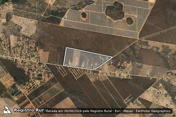 Imagem de satélite de P.A. POCO DA VOVO - RESERVA LEGAL 01 em Jaíba - MG