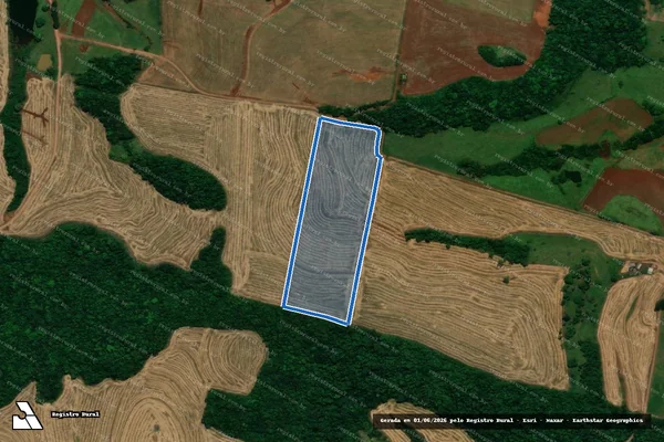 Imagem de satélite de LOTE RURAL Nº 38-A, DA SUBDIVISÃO DO LOTE Nº 38, DA GLEBA Nº 135-CP - Parcela 1 em Capanema - PR