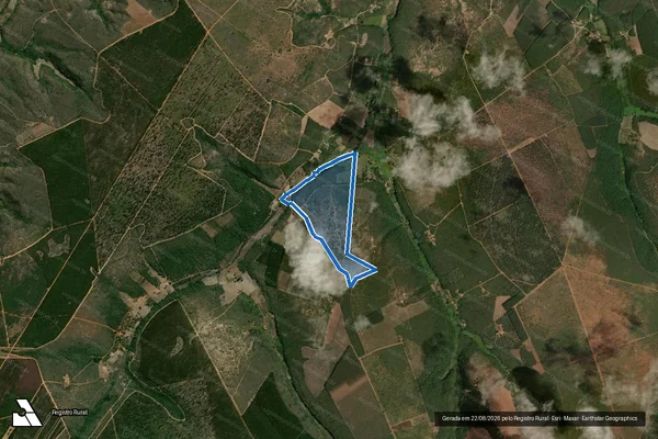 Imagem de satélite de FAZENDA ESTIVINHA  - Parte 1 em Rio Pardo de Minas - MG