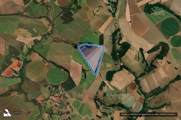 Imagem de satélite de FAZENDA SANTA RITA em Vianópolis - GO