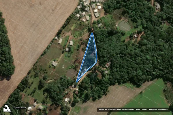 Imagem de satélite de SÍTIO MIRANDA - SÍTIO MIRANDA - GLEBA B em Ponte Serrada - SC