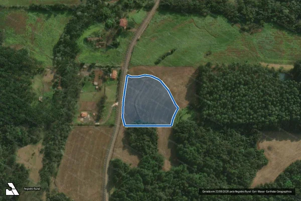 Imagem de satélite de Parte do Lote Rural N° 15 - Parte 2 em São Miguel do Oeste - SC