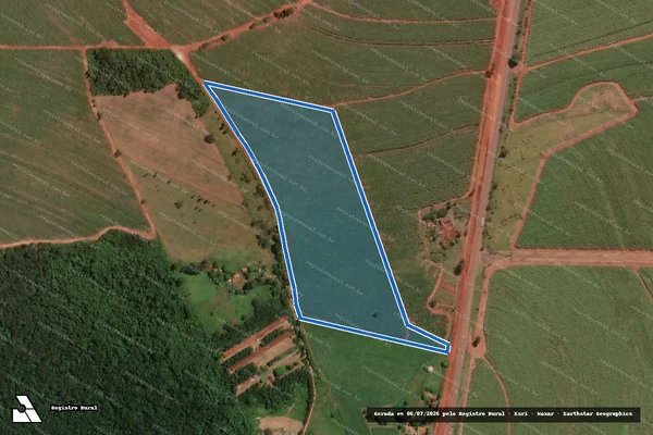 Imagem de satélite de Sitio São Fernando em São Carlos - SP