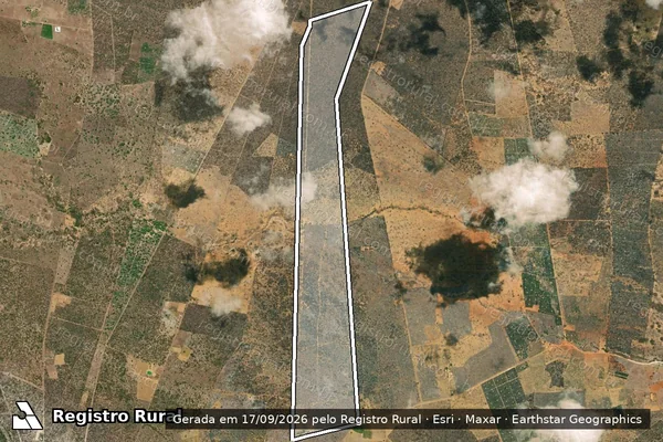 Imagem de satélite de FAZENDA VARZEA DO SAL em Campo Formoso - BA