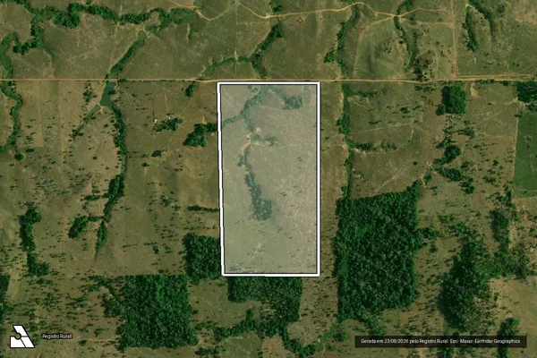 Imagem de satélite de LOTE 10 GLEBA 01 - GLEBA NOVA OLINDA - PF JARÚ OURO PRETO - 001 em Theobroma - RO