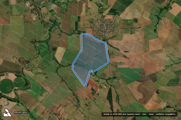 Imagem de satélite de FAZENDA PLANALTO - Matrícula 17527 ? Parte 1 em Itaguajé - PR