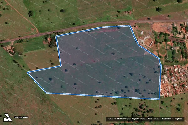 Imagem de satélite de FAZENDA CENTENÁRIO em Itajá - GO