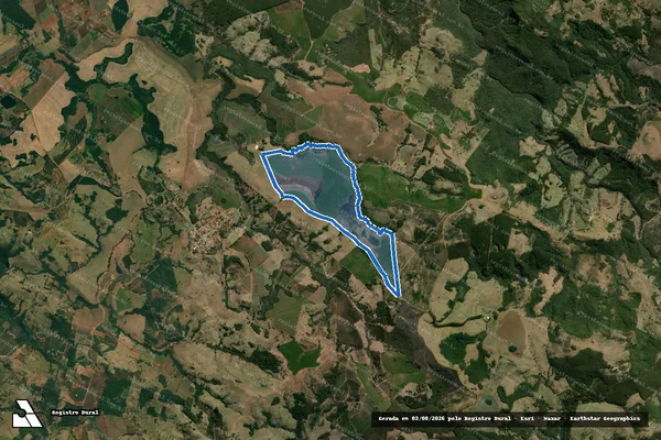 Imagem de satélite de FAZENDA FABIANA - Gleba A em São Jerônimo da Serra - PR