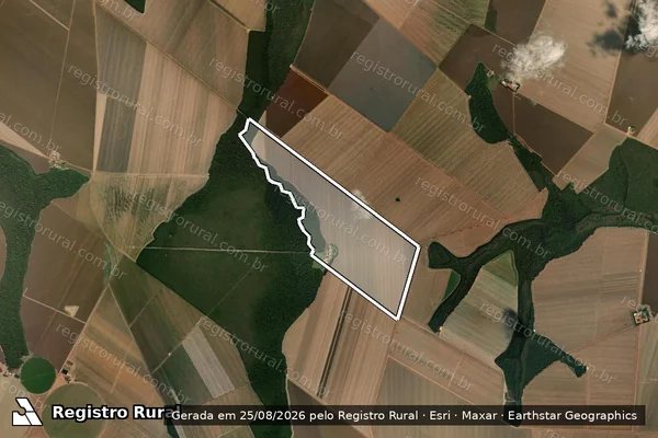 Imagem de satélite de FAZENDA SAO JOAO - MATRIUCLA 246 em Nova Ubiratã - MT