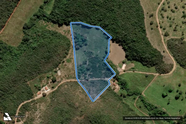 Imagem de satélite de FAZENDA RIACHO DOS CAVALOS - Parte 1 em Rio Pardo de Minas - MG