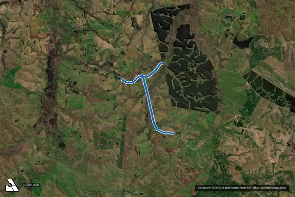 Imagem de satélite de PA SANTA RITA II - Estrada Municipal - PA SANTA RITA II ? Estrada Municipal B em Sant'Ana do Livramento - RS