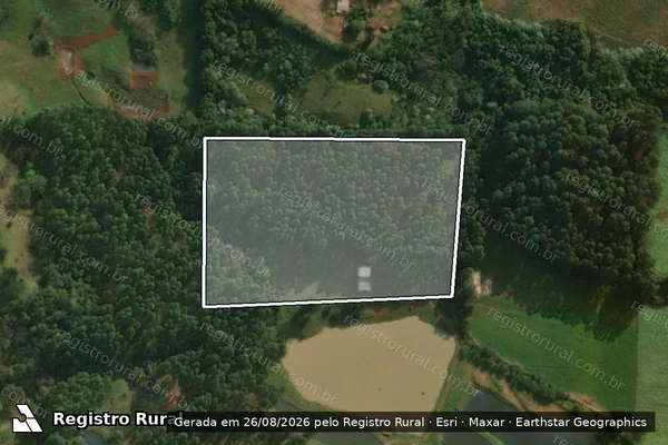 Imagem de satélite de Parte do Lote Rural N° 07 - Parte 1 em São Miguel do Oeste - SC
