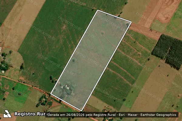 Imagem de satélite de Projeto de Assentamento Floresta Branca - LOTE 35 em Eldorado - MS