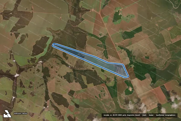 Imagem de satélite de Fazenda Santa Luzia - Parte 1 em Canarana - MT