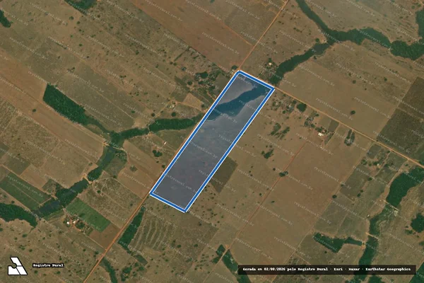 Imagem de satélite de Lote Rural 400-A - Parcela 1 em Carlinda - MT