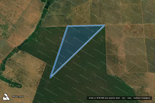 Imagem de satélite de Fazenda Santa Ofélia I - Parte 2 em Água Clara - MS