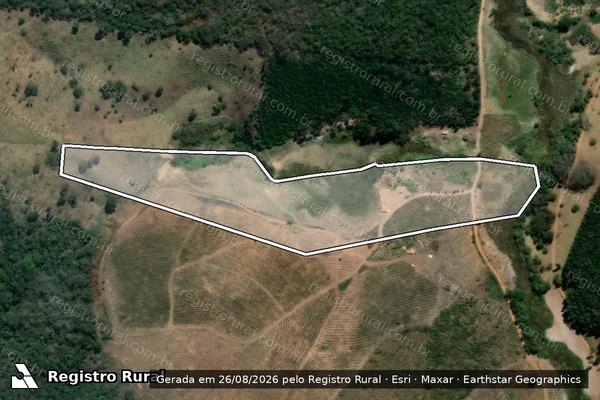 Imagem de satélite de Fazenda Fartura ? Lote-2A - Parcela-2 em Capelinha - MG