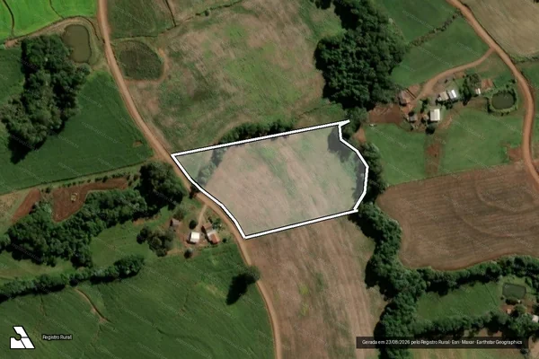 Imagem de satélite de LOTE RURAL Nº 60-A - Parcela 1 em Santo Antônio do Sudoeste - PR