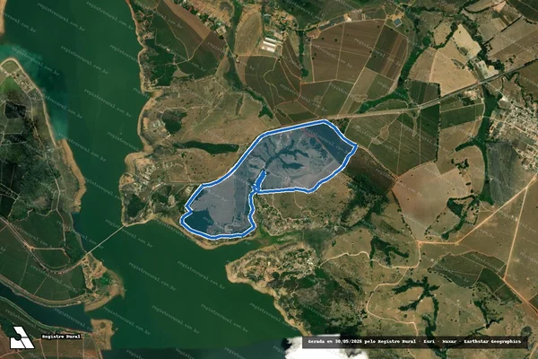 Imagem de satélite de FAZENDA TAURUS - Parcela 1 em Aguanil - MG